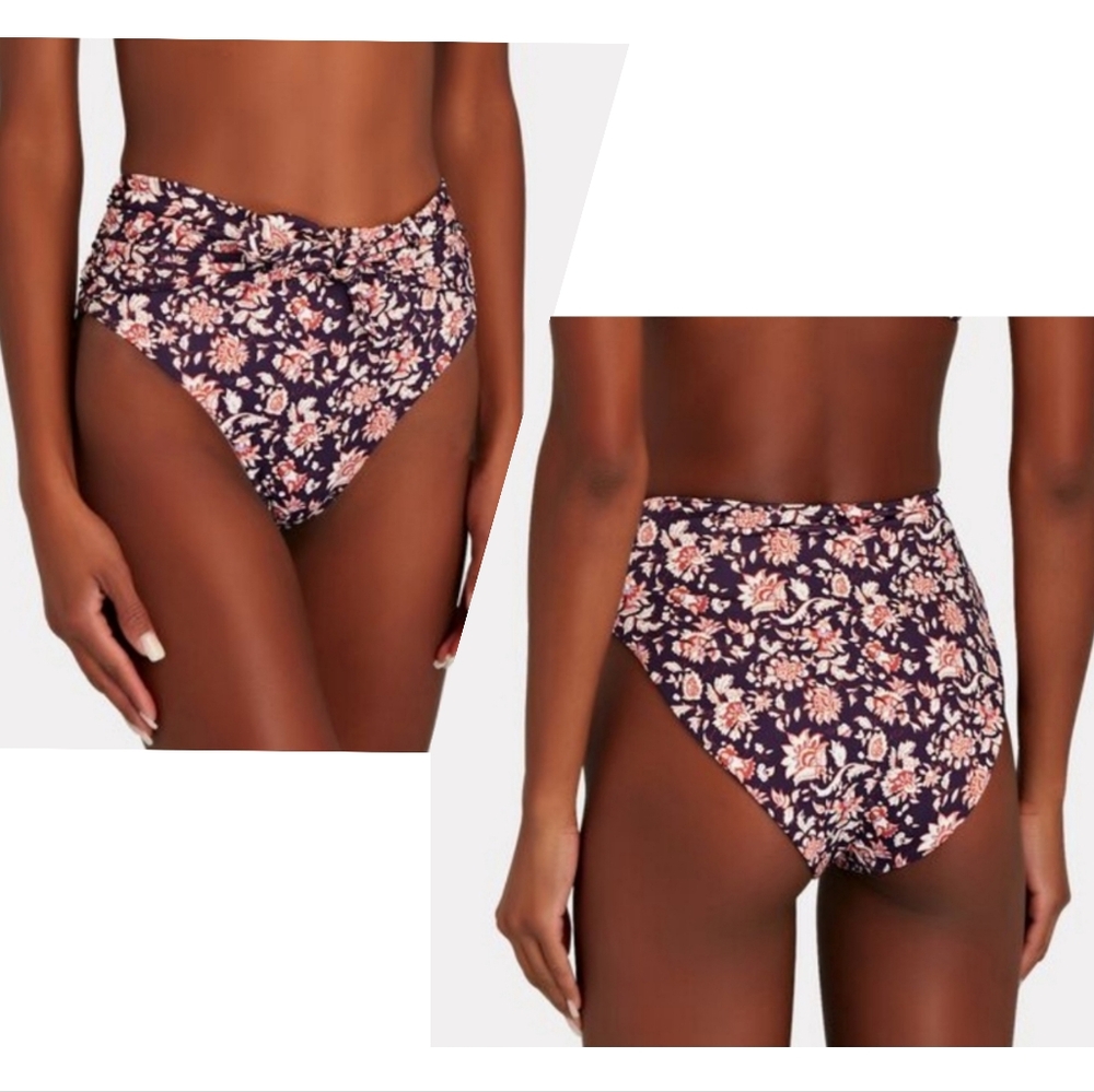 NWT Veronica Beard 'Azoia' Tie Waist Bikini Bottom, XS